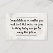 Infos carte - Messages d'anniversaire - (Devant)