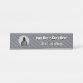 InfoSec Team - Silver Theme Hacker in Hoodie Logo Bureau Naambordje