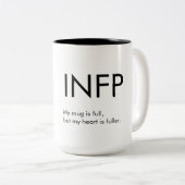 INFP Hart is voller Mok Gift (Voorkant rechts)