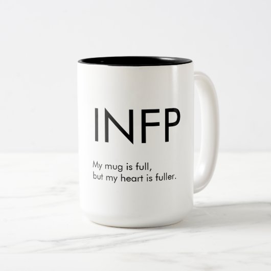 INFP Heart est plus complet Mug Gift (Devant droit)