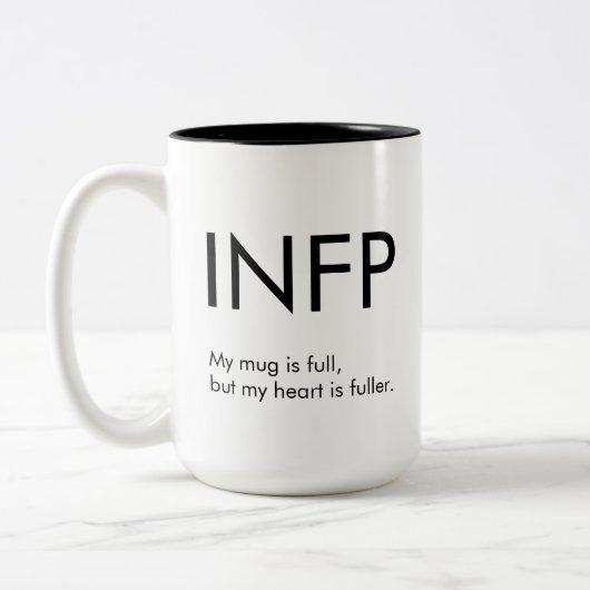 INFP Heart est plus complet Mug Gift (Gauche)