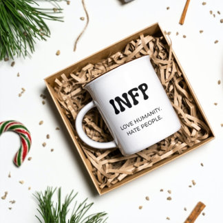 INFP MBTI Funny Mug met de Zwarte Koffie van de Te Koffiemok