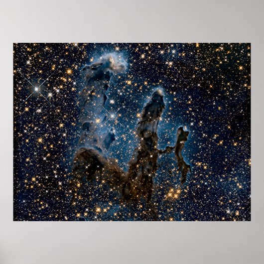 Infrarood Eagle Nebula Pillars of creation Poster (Voorkant)