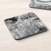 Infrarood van bomen in gebouwen en trails in Las 2 Bier Onderzetter (Linkerzijde)