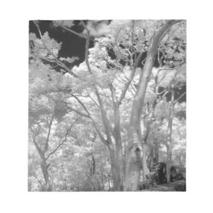 Infrarood van bomen in gebouwen en trails in Las 2 Notitieblok