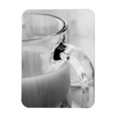 Infrarood, zwart en wit, beker, glas, koffie, magneet (Verticaal)