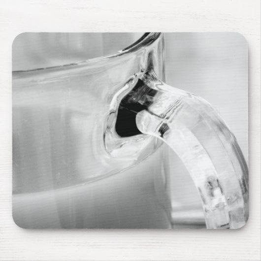 Infrarood, zwart en wit, beker, glas, koffie, muismat (Voorkant)