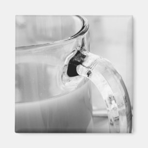 Infrarood, Zwart & Wit,kop, glas, koffie, Magneet