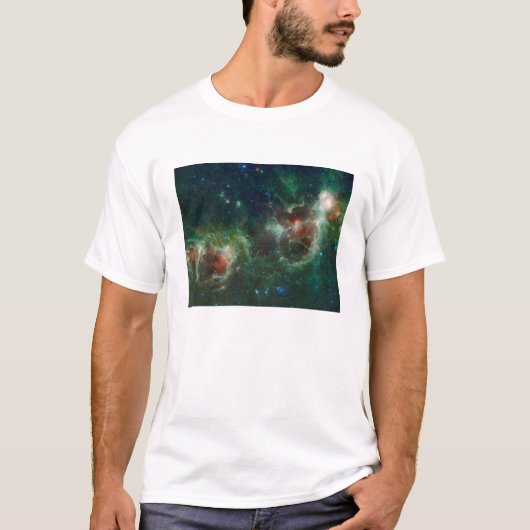 Infraroodmozaïek van de nebulae van Heart en Soul T-shirt (Voorkant)