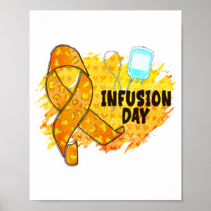 Infusiedag Multiple Sclerose Bewustzijn Oranje R Poster
