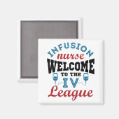 Infusieverpleegster Welkom bij de I.V. League Magneet (Voorkant / Achterkant)