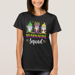 Infusievloeisterkalk Gnomes Crew Mardi Gras Festiv T-shirt