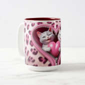 Infusion d'amour : Mug de café de la Saint Valenti (Devant gauche)