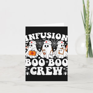 Infuusboek Boo Crew Nurse Funny Ghost Halloween Kaart