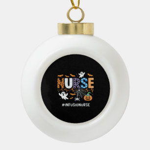 Infuusverpleegkundige stethoscoop Halloween Essen Keramische Bal Ornament