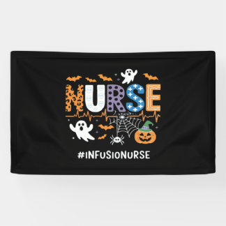 Infuusverpleegkundige stethoscoop Halloween Essen Spandoek