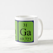 Inga tasse de nom de table périodique (Devant droit)