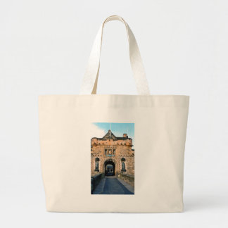 Ingang bij het kasteel van Edinburgh Grote Tote Bag