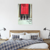 Ingang in het Metropolitan Museum New York Canvas Afdruk (Insitu (Slaapkamer))