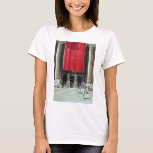 Ingang in het Metropolitan Museum New York T-shirt (Voorkant)
