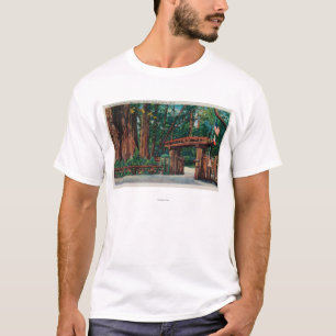 Ingang naar Big Trees Park, Santa Cruz County T-shirt
