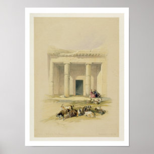 Ingang naar de Caves van Bani Hasan uit "Egypte a Poster