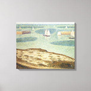 Ingang naar Harbour door Georges Seurat, kunst Canvas Afdruk