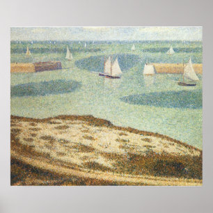 Ingang naar Harbour door Georges Seurat, kunst Poster