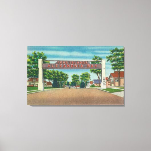 Ingang naar het Uitzicht van Alexandrië Canvas Afdruk (Voorkant)