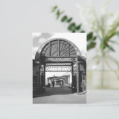 Ingang naar Noord-Pier B/W Briefkaart (Staand voorkant)