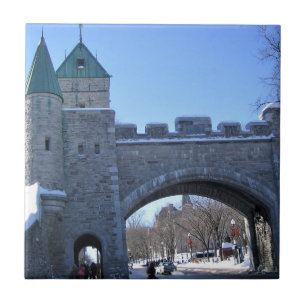 Ingang naar Old Quebec City, Quebec, Canada Tegeltje