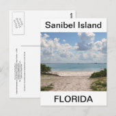 Ingang naar Sanibel Beach Briefkaart (Voorkant / Achterkant)