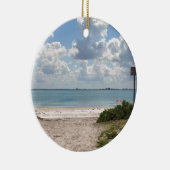 Ingang naar Sanibel Beach Keramisch Ornament (Rechts)