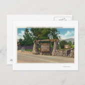 Ingang naar Whiteface Mt. Highway Briefkaart (Voorkant / Achterkant)