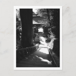 Ingang naar Yakuo-in tempel, Mount Takao: Japan Po Briefkaart