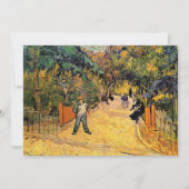 Ingang op het openbare park door Vincent van Gogh Kaart (Voorkant)