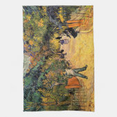 Ingang op het openbare park door Vincent van Gogh Theedoek (Verticaal)