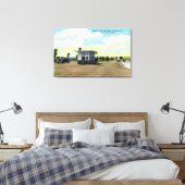 Ingang op het Uitzicht van de Sampson-luchtmachtba Canvas Afdruk (Insitu (Slaapkamer))