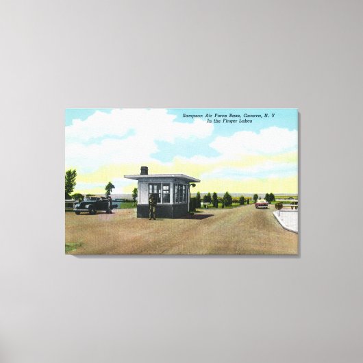 Ingang op het Uitzicht van de Sampson-luchtmachtba Canvas Afdruk (Voorkant)