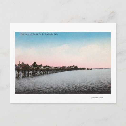 Ingang Santa Fe RailroadAntioch, CA Briefkaart (Voorkant)