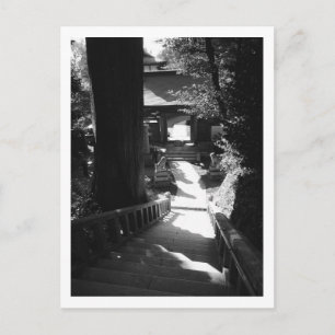 Ingang tot Yakuo-in tempel, Mount Takao: Japan Po Briefkaart