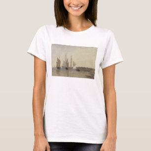 ingang van Calais Harbour, 1829 (m/c, pen & inkt); T-shirt