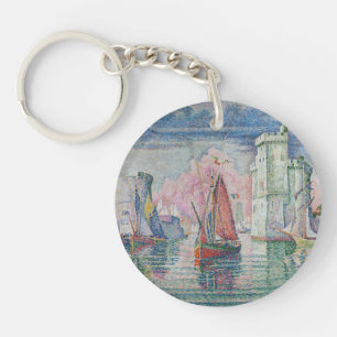 Ingang van de haven van La Rochelle, Paul Signac Sleutelhanger