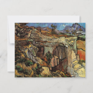 Ingang van de steengroeve, Saint-Remy door Vincent