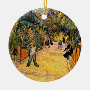 Ingang van het publieke park door Vincent van Gogh Keramisch Ornament