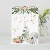 INGE Carte de Noël scandinave chaleureuse et confo (Debout devant)