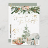 INGE Carte de Noël scandinave chaleureuse et confo (Devant / Derrière)