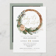 INGE Scandinavian Winter WreatBaby shower
