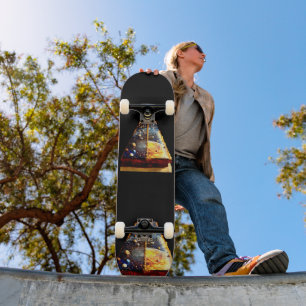 Ingebedde planeten skateboard