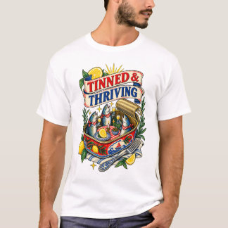 Ingeblikt en Florerend Overhemd T-shirt